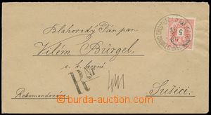 124548 - 1883 Reg letter two-sided with Mi. 46, 44 5x, 5 Kreuzer, 2 K