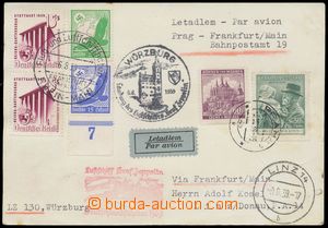 124560 - 1939 ZEPPELIN  Zeppelin-card to Linz forwarded by LZ 130, W