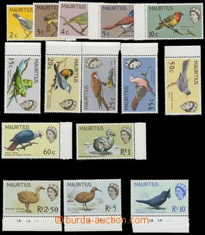 124582 - 1965 Mi.268-282 (SG.317-331), Birds, marginal pieces, cat. G