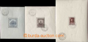 124697 - 1931-1936 Mi.Bl.1, Bl.4, Bl.5, comp. 3 pcs of miniature shee