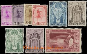 124700 - 1932 Mi.333-341, Kardinál Mercier, kompletní série, 10Fr 