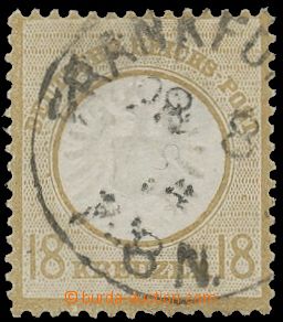 124772 - 1872 Mi.28, Říšská orlice 18Kr, DR FRANKFURT, fotoatest 