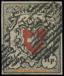 124815 - 1850 Mi.6, POSTE LOCALE 2½Rp, rare stamp, wide margins,