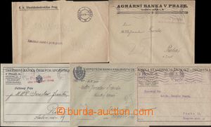 124820 - 1918 FREE DELIVERY  comp. 5 pcs of official letters without 
