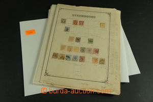 124888 - 1852-1936 LUXEMBURG  sbírka známek na volných albových l