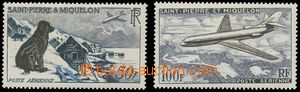 125044 - 1957 Mi.386-387, Airmail, mint never hinged, c.v.. 75€