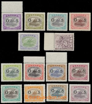 125121 - 1916-31 comp. of stamps, official with overprint OS Mi.1-12 