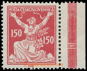 125130 -  Pof.159B, 150h červená, ŘZ 13 ¾, krajový kus s DČ