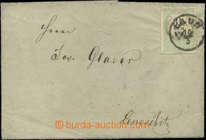 125141 - 1854 POSTAL USAGE OF REVENUE STAMPS  folded letter franked w