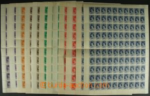 125176 - 1945 Pof.381-386, Moscow-issue, comp. 12 pcs of complete cou