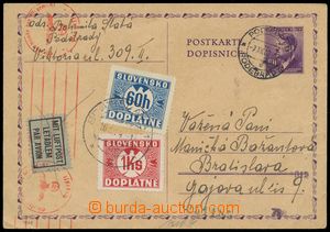125191 - 1942 CDV16, Hitler 60h nedofrankovaná a zaslaná na Slovens