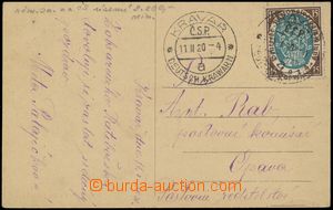 125237 - 1920 ATTACHED TERRITORY / HLUČÍN REGION  postcard franked 