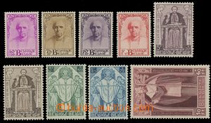 125360 - 1932 Mi.333-341, Cardinal Mercier, complete set, c.v.. 1.100