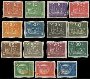 125368 - 1924 Mi.144-158, International Postal Congress, complete set