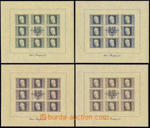 125387 - 1946 Mi.Klb.772-775B, souvenir sheets Renner, complete print