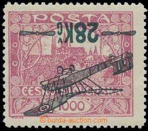 125389 - 1920 Pof.L3A Pp, I. provisional air mail stmp. 28Kč/1000h v