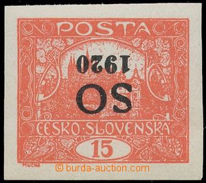 125396 -  Pof.SO5Pp Is, 15h bricky red, inverted overprint, spiral ty