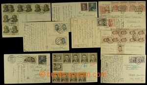 125406 - 1953 sestava 9ks pohlednic vyfr. zn. z období měnové refo