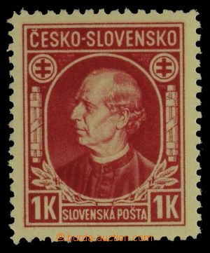 126280 - 1939 Alb.25Aa, Hlinka 1K červená, bez přetisku, ŘZ 12