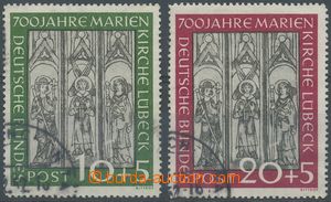 126313 - 1951 Mi.139-140, 700 let Mariánského kostela v Lübecku, o