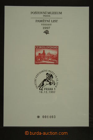 126367 - 1997 PTM10, 79. výročí Poštovního muzea v Praze, kat. 800Kč