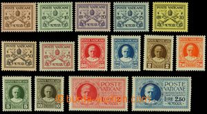 126434 - 1929 Mi.1-15, Pope Pius XI., catalogue value for MNH 240€