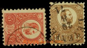 126451 - 1871 Mi.5a, Franz Josef 15K hnědá, kamenotisk, kat. 320€
