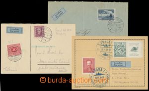 126759 - 1928-38 comp. 3 pcs of airmail entires; first flight PRAHA