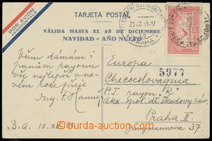 126766 - 1931 Let-lístek z Argentiny do Prahy vyfr. zn. Mi.320, DR B