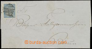 126827 - 1855 skládaný dopis vyfr. zn. Mi.1, Znak 4Sk modrá, nádh