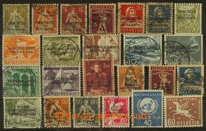 126857 - 1922-55 ŽENEVA  sestava 24ks známek vydaných pro různé 