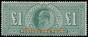 126893 - 1902 Mi.118; SG.266, hodnota £1 zelená, větší stopa