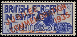 126961 - 1935 EGYPT  Mi.9; SG.A10, přítisk JUBILEE COMMEMORATION 19