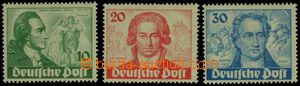 127282 - 1949 Mi.61-63, Goethe, kat. 350€
