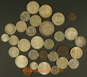 127314 - 1870-1950 [SBÍRKY]  konvolut 19ks mincí Ag a obecného kov