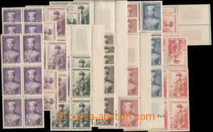 127344 - 1954 Mi.91-97, Korunní princ Bao-Long, bloky známek s okra