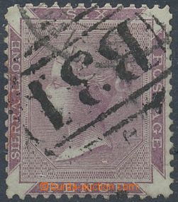 127460 - 1859 Mi.1a; SG.2, Queen Victoria 6P violet, cancel. B31, cat