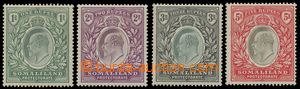127462 - 1904 Mi.29-32; 41-44, Edvard VII., koncové hodnoty, kat. SG