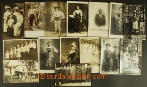 127504 - 1912 [SBÍRKY]  Slováci v USA, sestava 15ks pohlednic; nepr