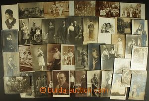 127506 - 1910-20 [COLLECTIONS]  selection of 60 pcs of Ppc, figures, 