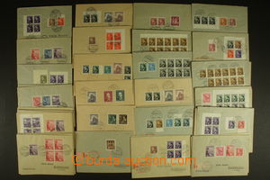 127609 - 1943-45 [COLLECTIONS]  selection 110 pcs of Reg letters sent