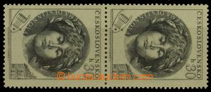 127836 - 1953 Pof.757ST, Destinnová, vertical pair with joined types