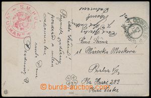 128039 - 1915 S.M. HULK VULKAN, red circular pmk with eagle, diameter