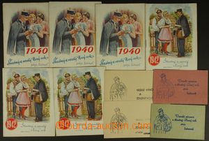 128273 - 1940-42 [COLLECTIONS]  BOHEMIA-MORAVIA comp. 6 pcs of Postal