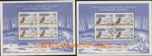 128352 - 1962 Mi.Bl.30 I-II, souvenir sheets North Pole Station with 