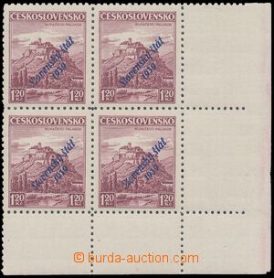 128379 - 1939 Alb.13, Mukačevo 1,20Kč, pravý dolní rohový 4-blok