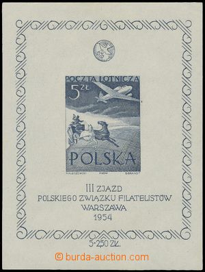 128408 - 1954 Mi.Bl.A I., miniature sheet III. Congress of Philatelis