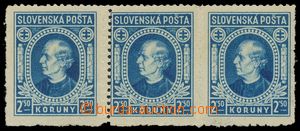 128425 - 1939 Alb.31C, Hlinka 2,50K modrá, vodorovná 3-páska, komb