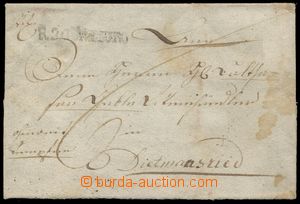 128485 - 1809 folded letter with straight line postmark REGIMENTO (?)