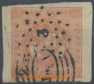 128504 - 1859 Mi.7 I.b, Znak 1P růžová, stínované pozadí, zcela
